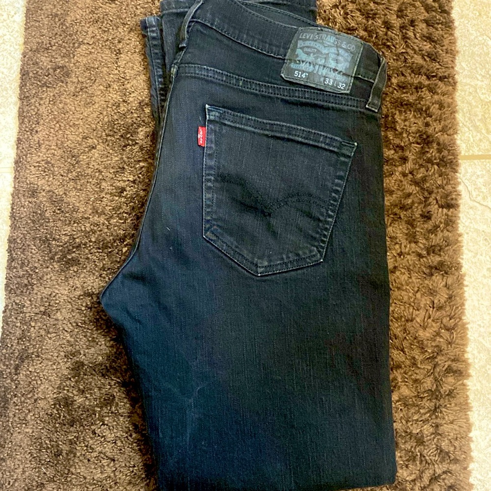 Levi’s 514 Straight Fit Black Jeans